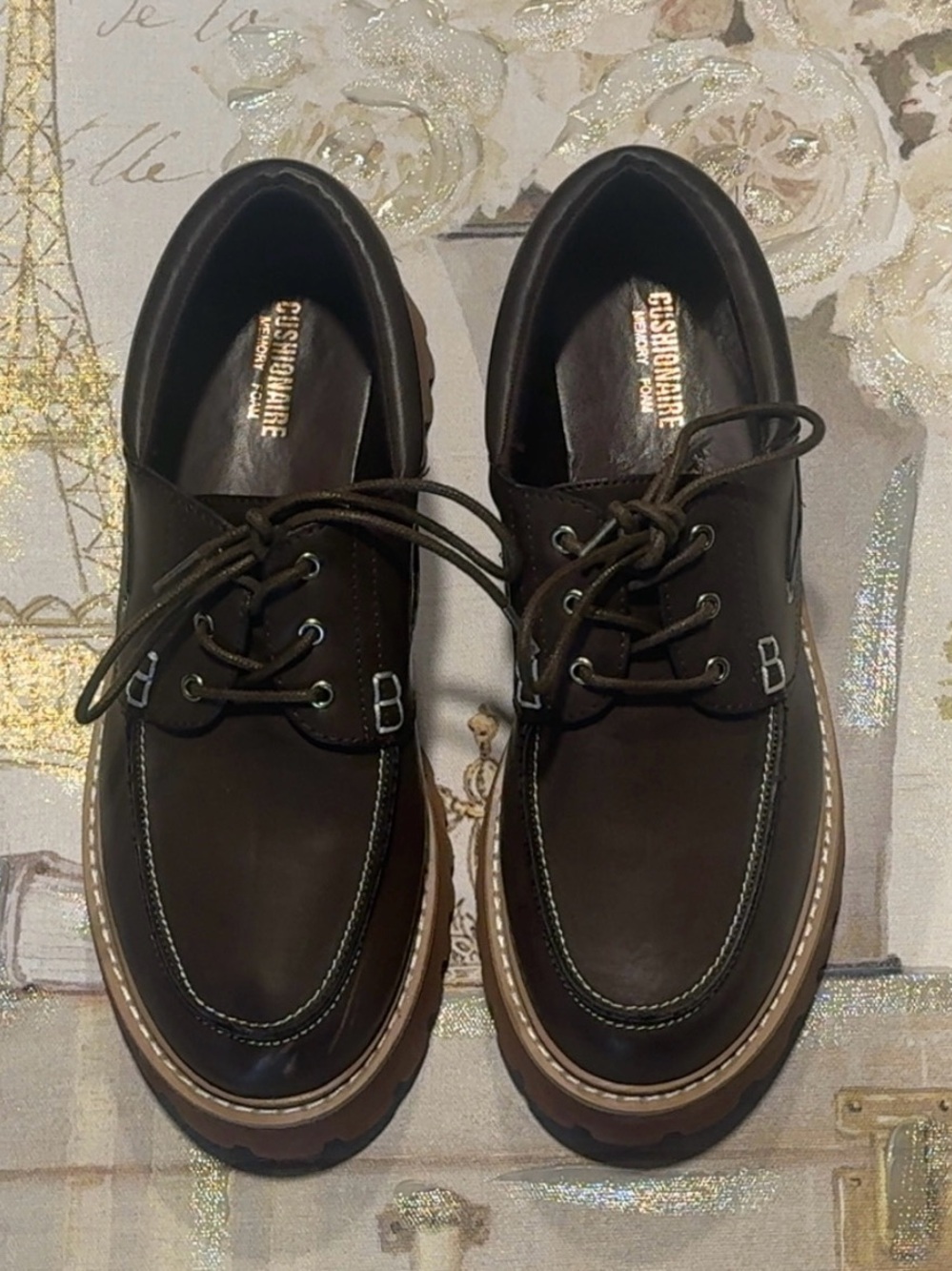 Cushionaire Platform Loafers Size 8/Memory Foam